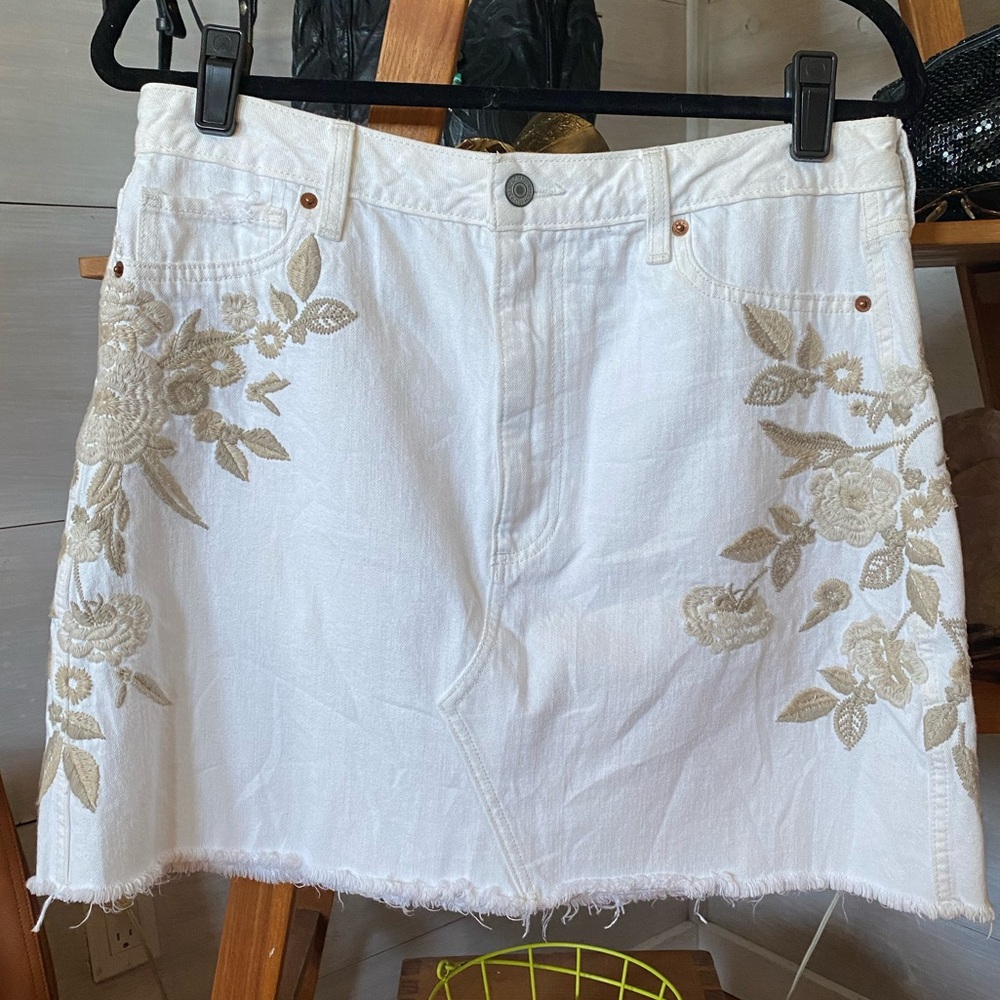 Abercrombie & Fitch Zoe Natural Rise Vintage A-Line Skirt size 12